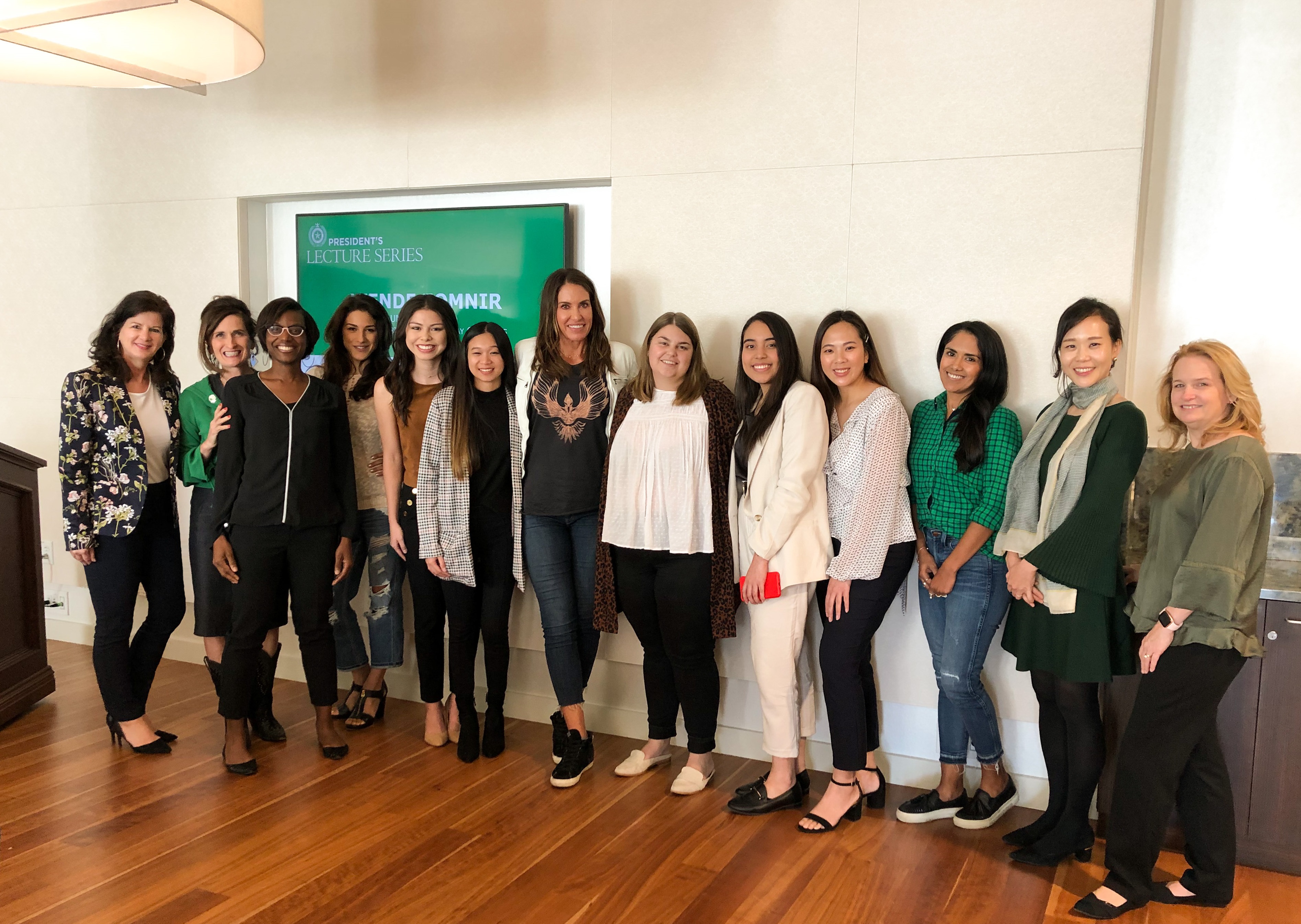 UNT digital retailing students and faculty with Wende Zomnir Urban Decay Cosmetics