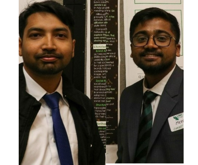 Md Merajur Rahman & Md Tanvir Hasan Siddiqi posing with their research